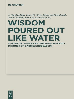 cover image of Wisdom Poured Out Like Water